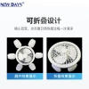 NEWDAYS brand's cross-border new led six-blade fan light, E27 screw-top foldable fan light, energy-saving high-brightness remote-controlled dimming lighting ceiling fan details Picture